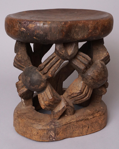  Africa turtle Rune ba Mille ke group tree carving stool No.2 small of the back . chair 