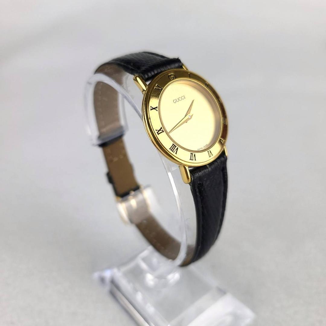 希少 美品 稼働 GUCCI 腕時計 クォーツ グッチ 9200L ゴールド - 通販