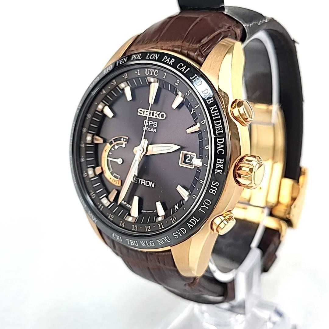 ☆【美品稼働品】セイコー SEIKO アストロン 革ベルト 電波ソーラー 箱