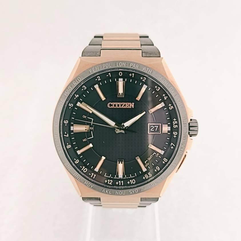 ☆【美品稼働品】シチズン アテッサ 1200本限定 チタン 電波ソーラー