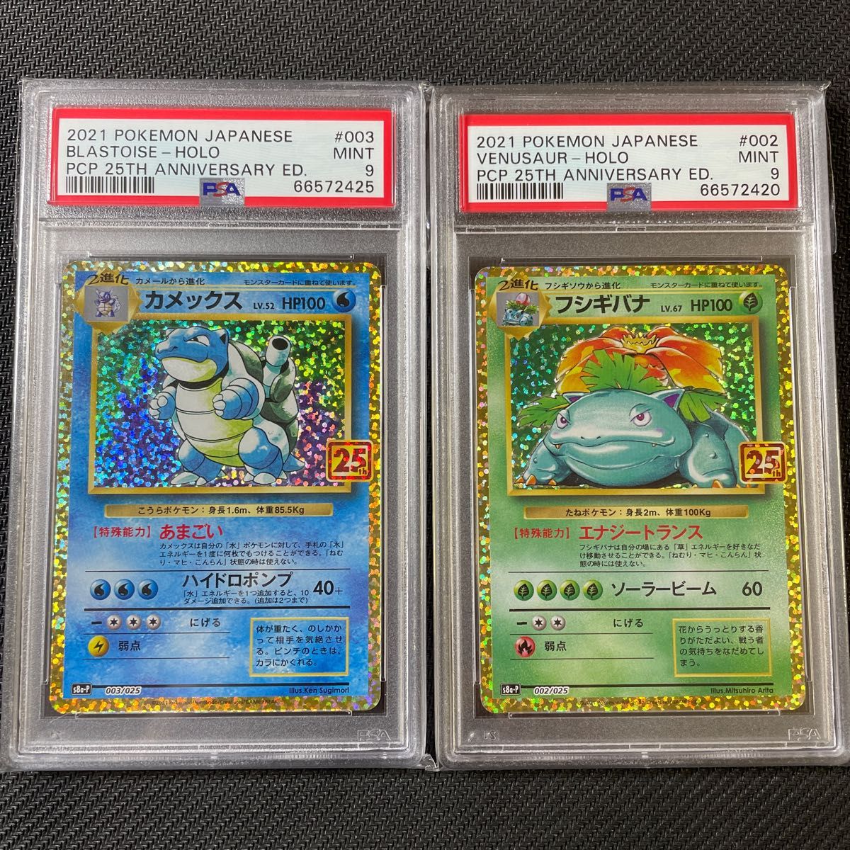 PSA9 ポケモンカード カメックス フシギバナ 25th プロモ anniversary