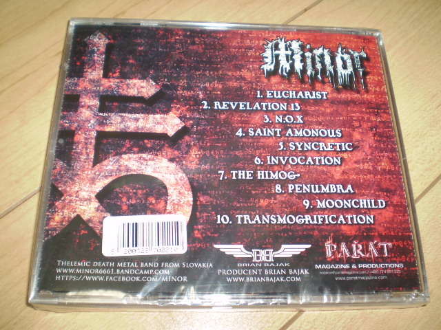 ○新品!Minor /Book Of Shadows*DOOMドゥームデスメタルdeath metalブラックメタルスラッシュthrash_画像2