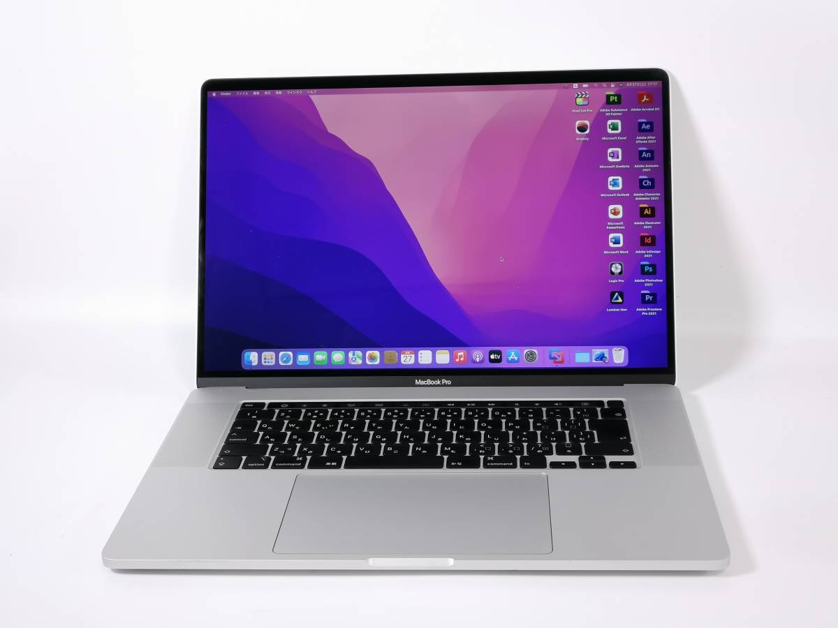 モデル】 MacBookPro 16.0インチ 2019年度 / Retina液晶 Monterey AMD