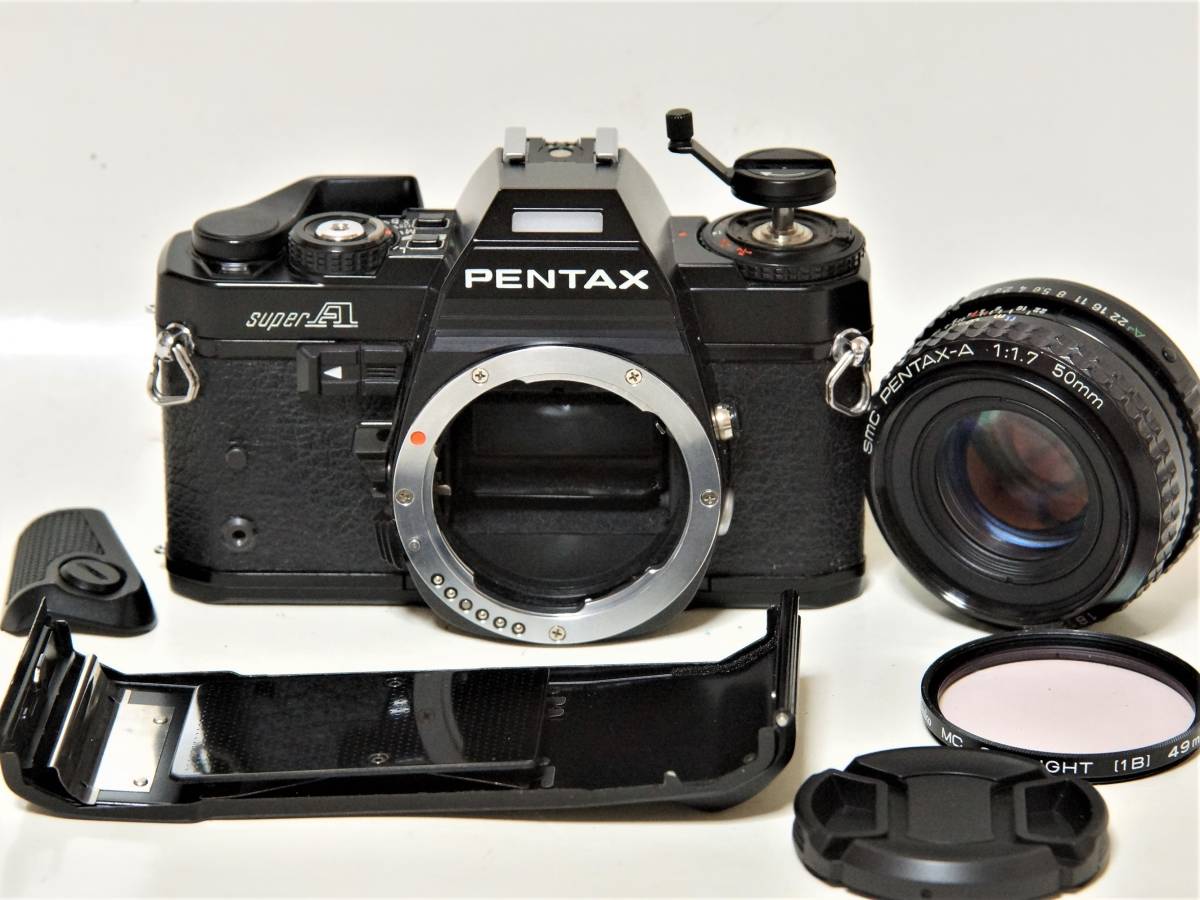 PENTAX SUPER A SMC PENTAX-A 50mmF1.7標準レンズセット【Working product・動作確認済】_画像7