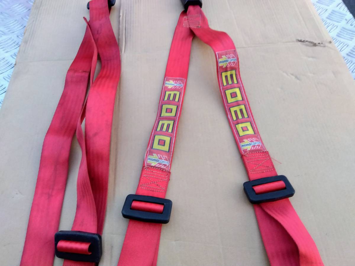  Momoko ruse4P 4 point seat belt red 4 point type racing Harness momo corse that time thing 
