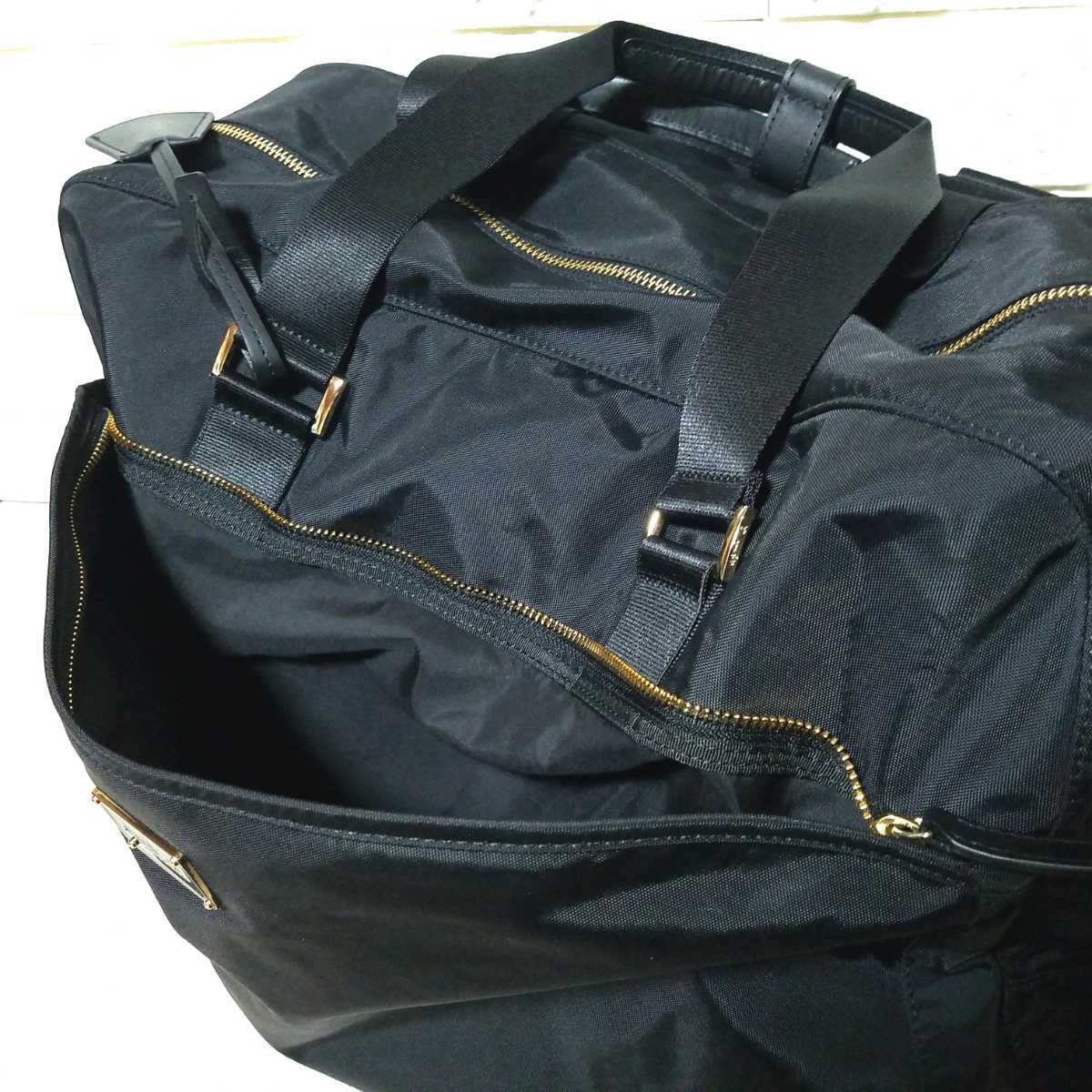 極美品】アニエスベー ボヤージュ ボストンバッグ 2way 南京錠つき