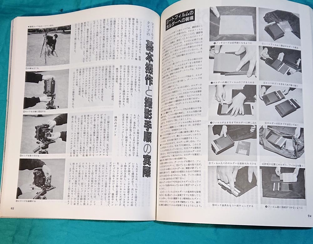 １９９３年　日本カメラ　ＭＯＯＫ　中型．大型カメラの基礎講座　撮影テクニック_画像6