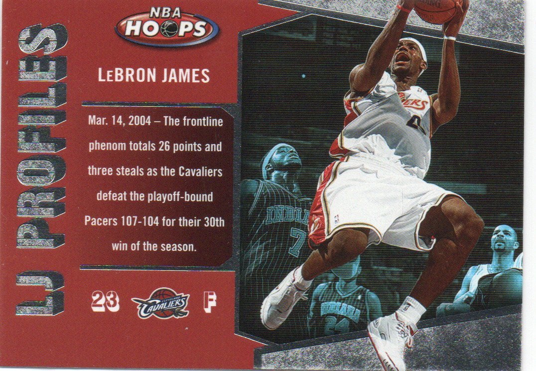 【Lebron James】 2005-2006 Fleer Hoops LJ Profiles #LBJ-19_画像1