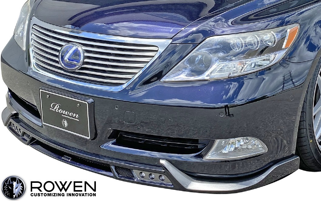 【M's】 LEXUS 40系 LS460 LS600h (2006.9-2009.9) ROWEN JAPAN PREMIUM フロントスポイラー ／／ FRP 未塗装 ロエン ロウェン 1L011A00_画像2