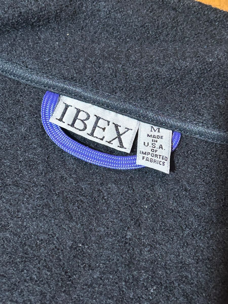 【希少】【美品】ibex(アイベックス) M's Loden Wool Jacket BLACK 圧縮ニット素材ブルゾン USA