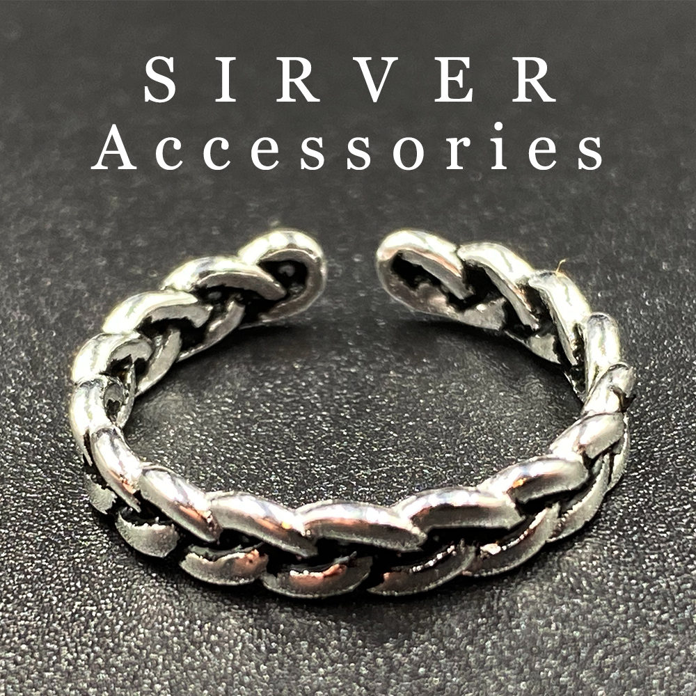 シルバーアクセサリー デザインリング カレッジリング シルバー925 55A_画像1