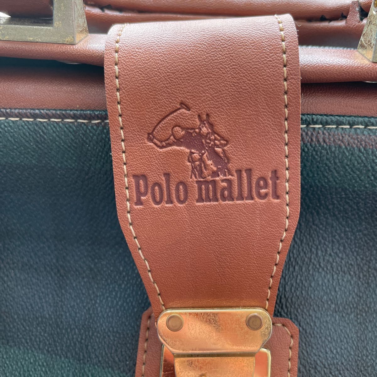 【上品なチェック柄】Polo mallet ボストンバッグ 旅行