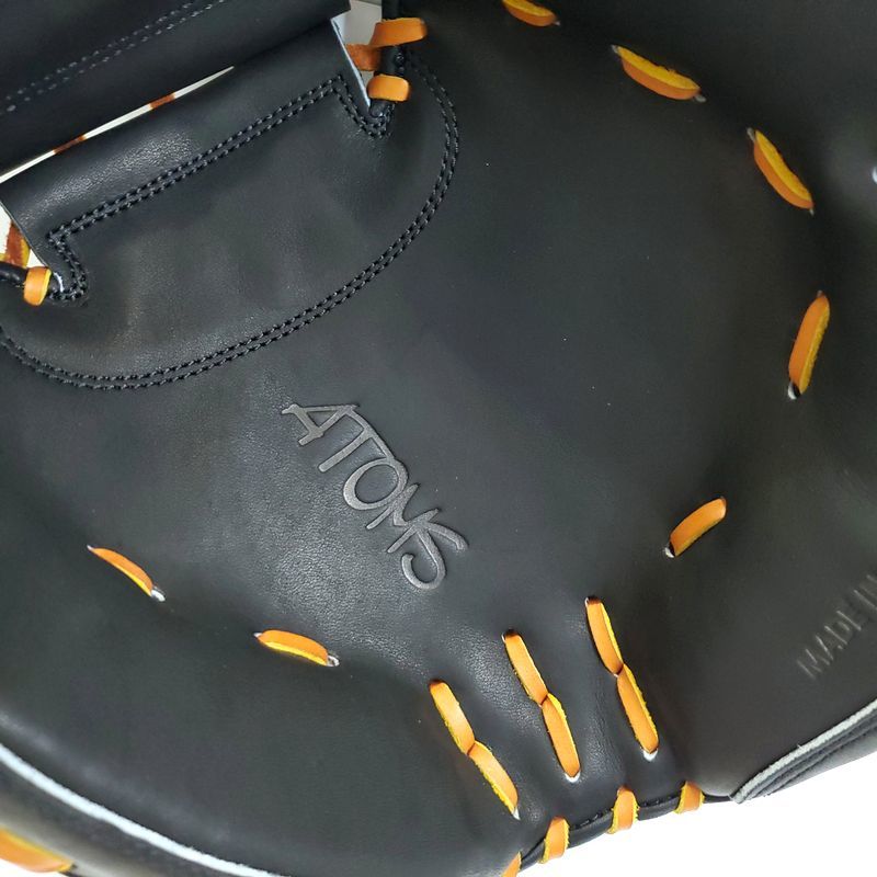 アトムズ 日本製 ドメスティックライン 専用袋付き 高校野球対応 ATOMS 11 一般用大人サイズ キャッチャーミット 硬式グローブ_画像3
