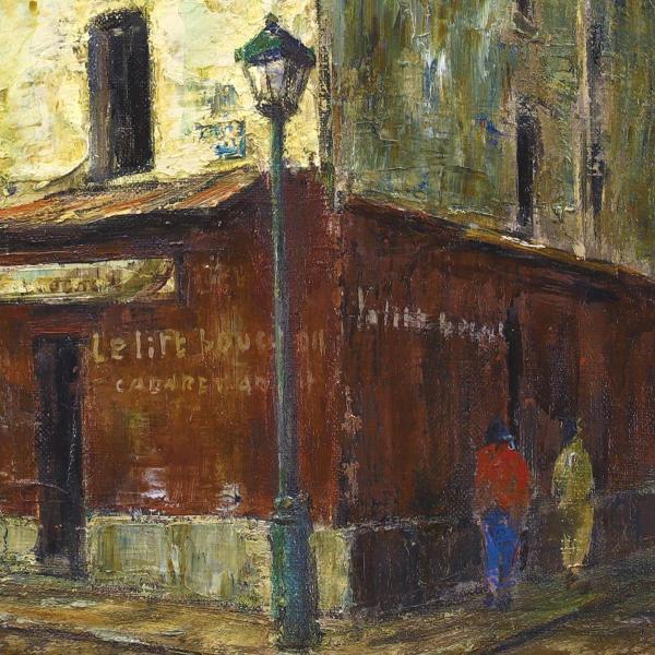 ** cheap .. two [ street angle ( France mon maru toru)] oil painting 6 number proof seal * France excellent article 0 one water .... water .. member **