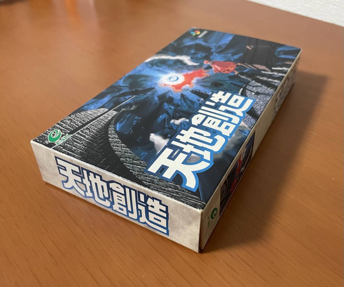 レア］SFC 天地創造 箱説ハガキ付き ENIX スーパーファミコンソフト