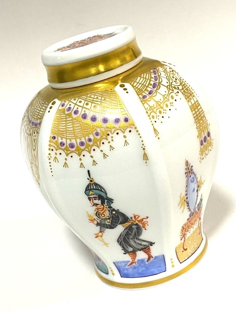 Meissenマイセン /※極美品 1級品 蓋付 フラワーベース/飾り壺/花瓶