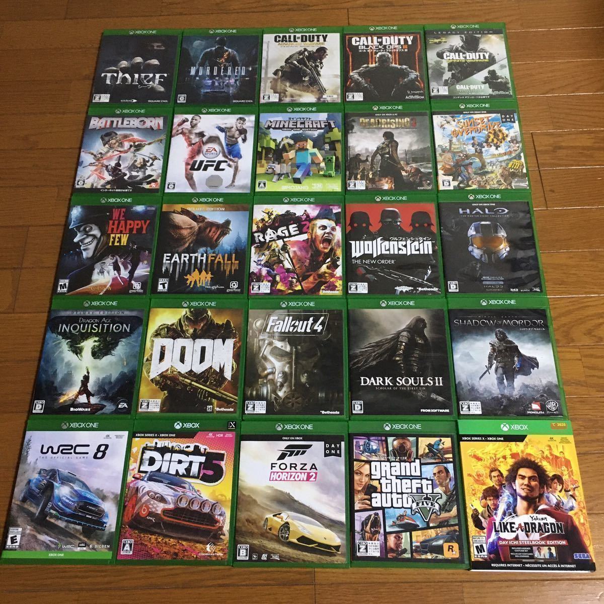 もディスク】 XBOX ONE ゲーム ソフト 25本 セット 【全て日本語対応