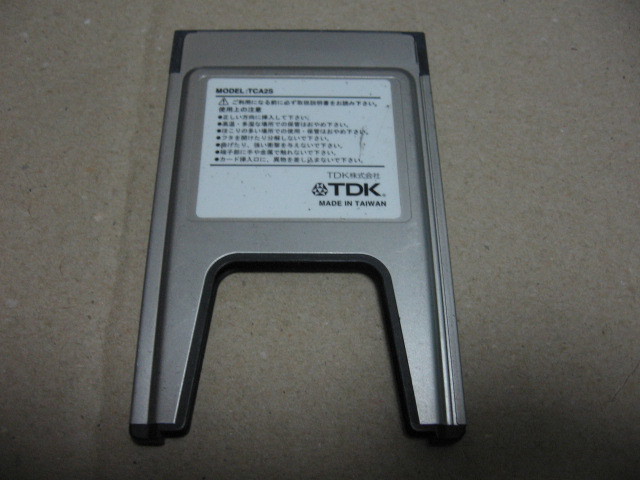 TDK CF CompactFlash PC card adapter TCA2S