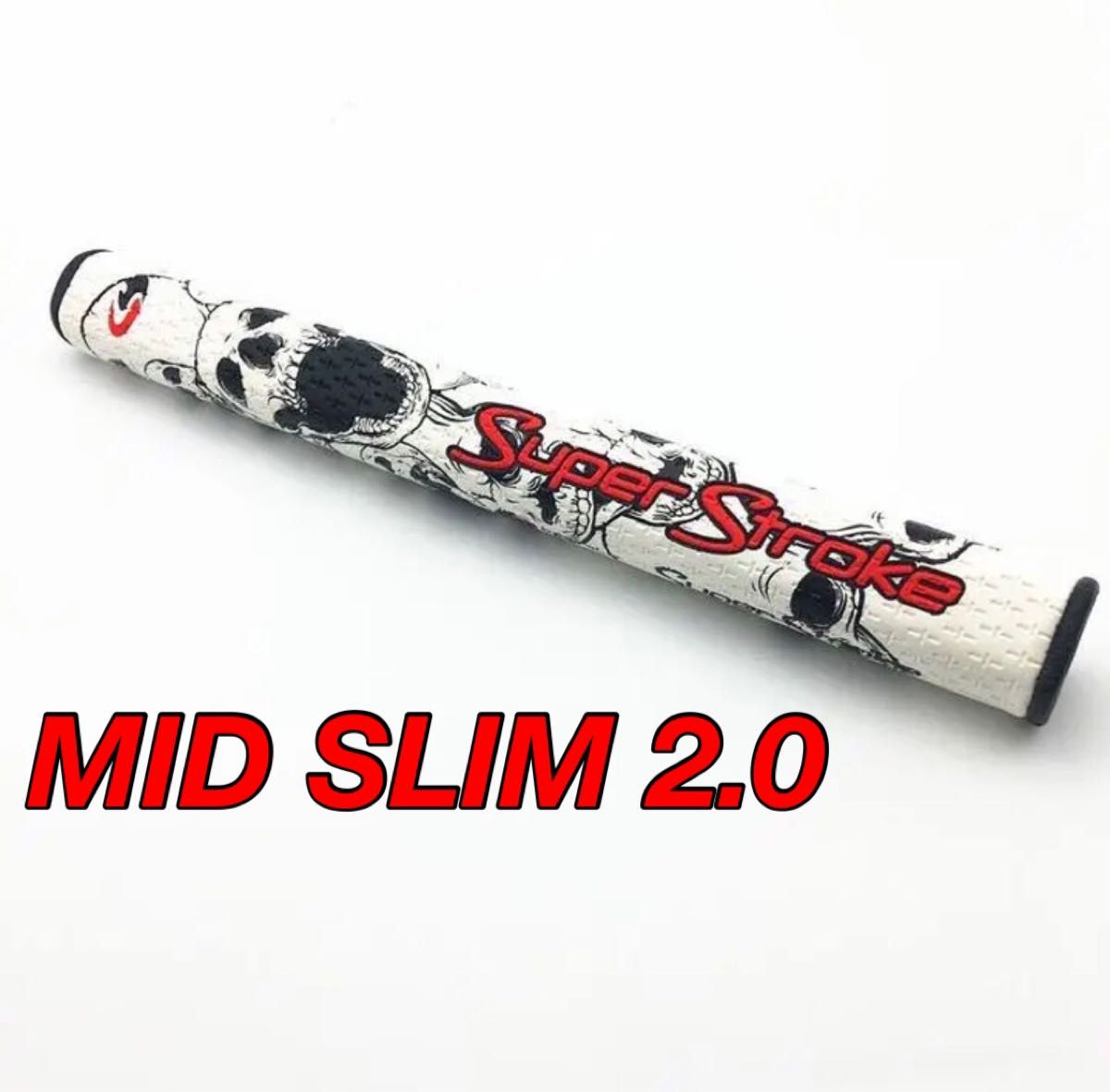 通信販売 新品 スーパーストローク Mid Slim 2.0 ゴルフパターグリップ 白 黒 ecodieselcolombiasa.com