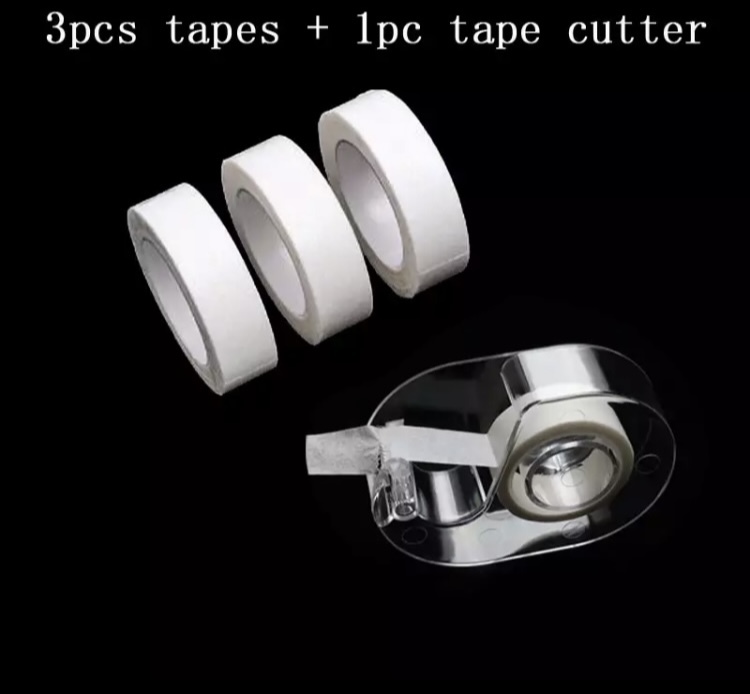 医療用サージカルテープ 不織布 紙テープ 小 3個セット+テープカッター付き_画像1