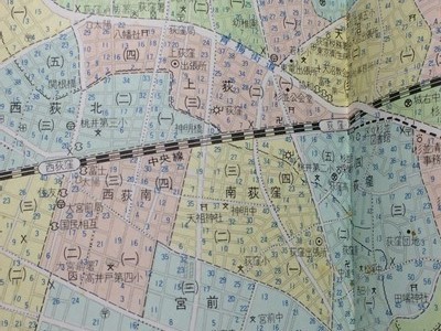 使い勝手の良い 昭和48年 区分道路地図 mi古本【地図帳】東京都 23区＋