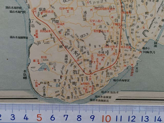 【希望者のみラッピング無料】 ma14【地図】横浜 緑町フォード 昭和5年(大澤邸横浜ガーデン 関東