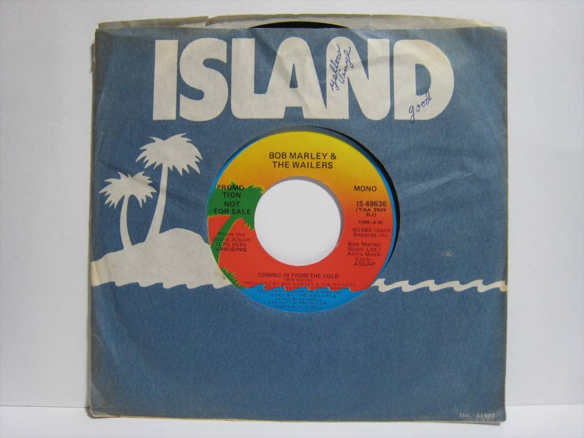 【7”】 BOB MARLEY & THE WAILERS / ●プロモ MONO/STEREO● COMING IN FROM THE COLD US盤 ボブ・マーリィ コールド・システム_画像1