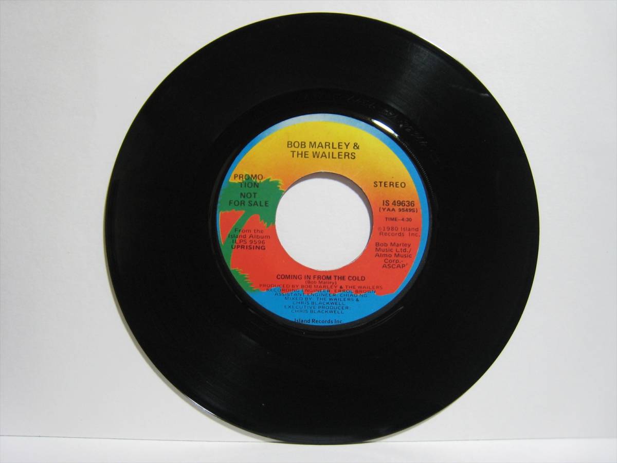 【7”】 BOB MARLEY & THE WAILERS / ●プロモ MONO/STEREO● COMING IN FROM THE COLD US盤 ボブ・マーリィ コールド・システム_画像5