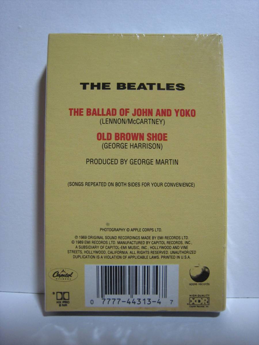 [ кассетная лента ] THE BEATLES / * нераспечатанный * THE BALLAD OF JOHN AND YOKO US версия The * Beatles John . Yohko. Ballade 