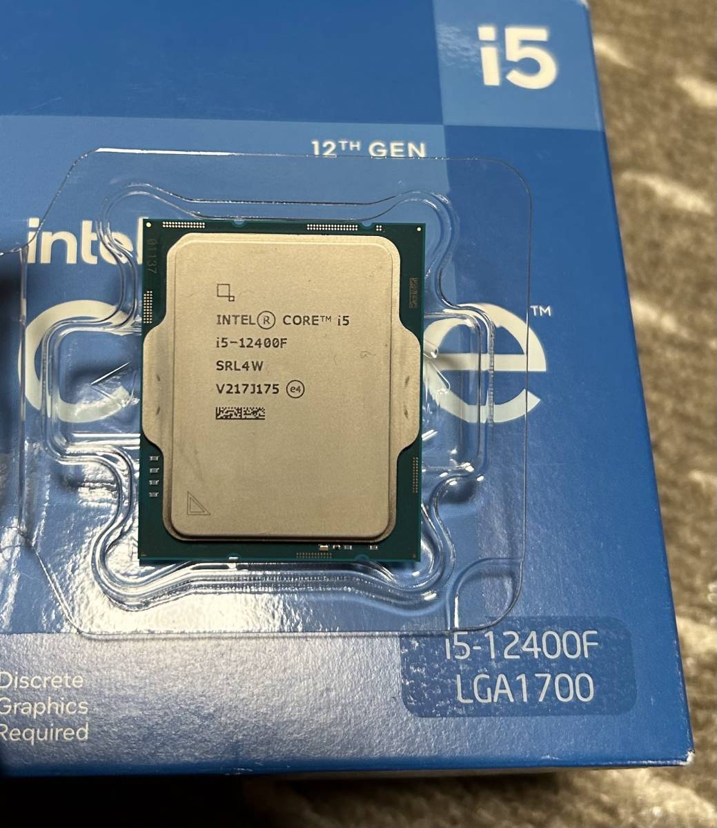 在庫特価品 Intel Core i5 12400f 新品未使用 開封済 LGA1700