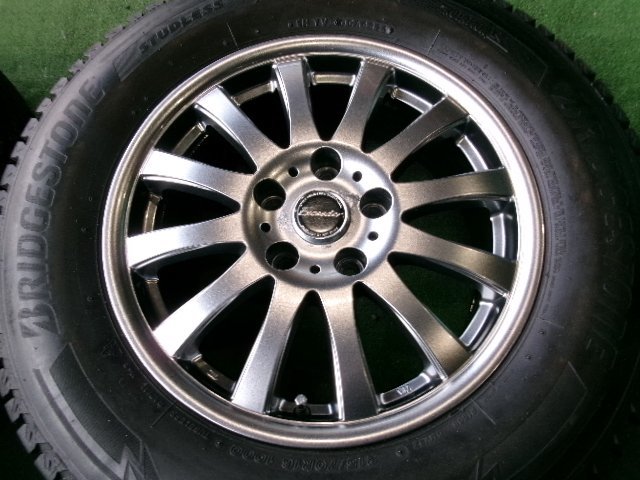 バリ溝 2021年 綺麗 デリカ D 5 D5 アウトランダー RVR 等 ホイール スタッドレス 4本 16インチ 215/70R16 ブリヂストン BLIZZAK DM-V3