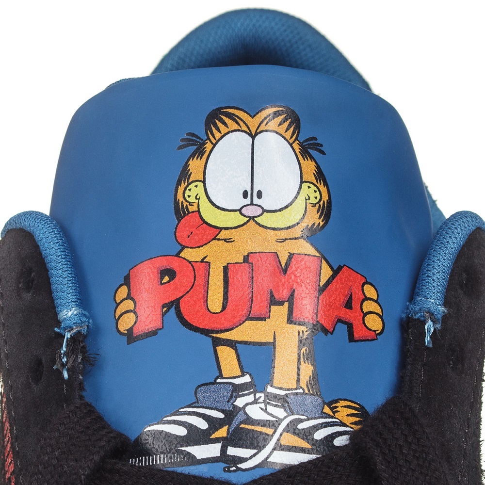  Puma Garfield сотрудничество замша 22.5cm обычная цена 16500 иен черный / голубой / желтый чёрный синий желтый цвет SUEDE Garfield замша спортивные туфли 