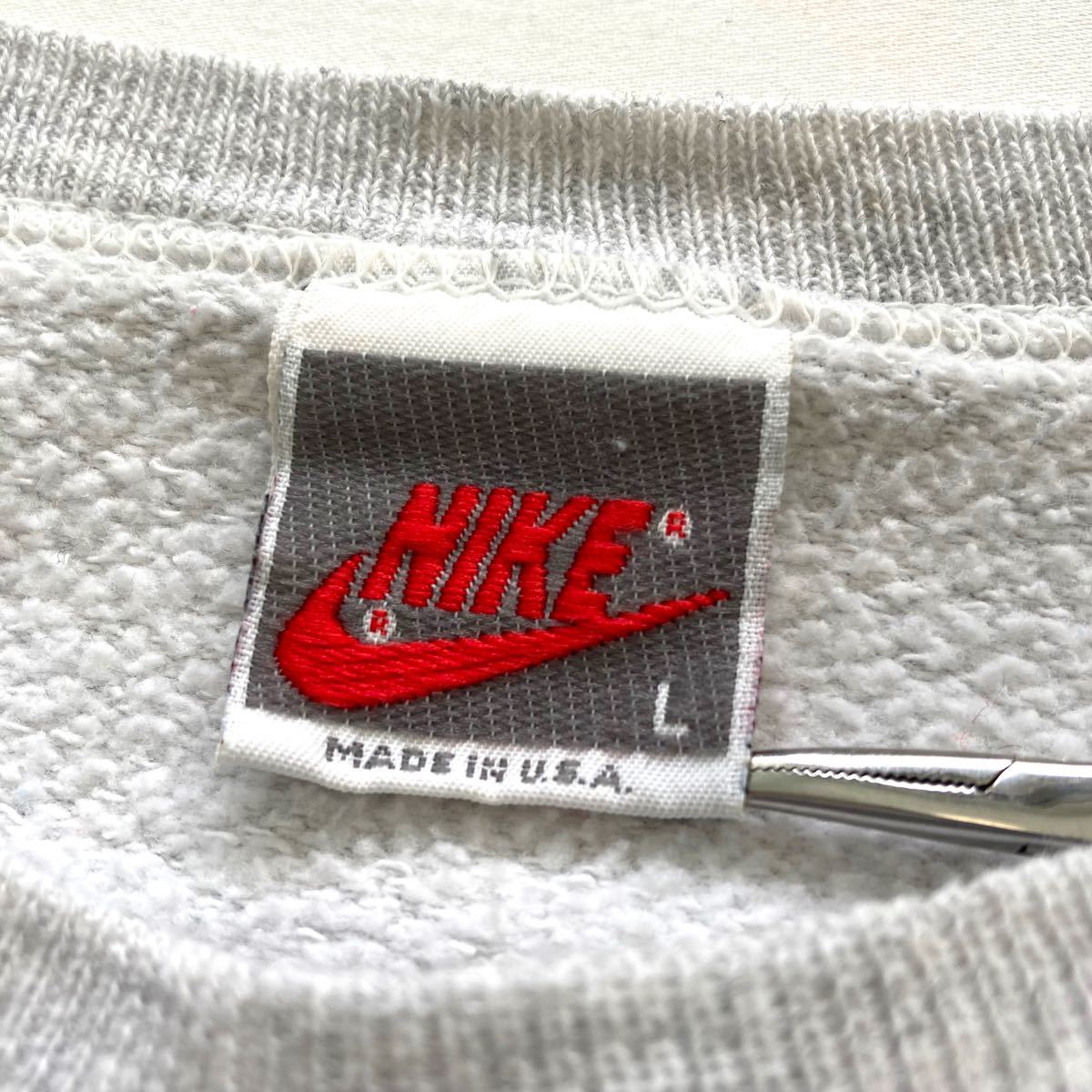 NIKE】90s ナイキ USA製 両面プリント ヴィンテージスウェット 銀タグ