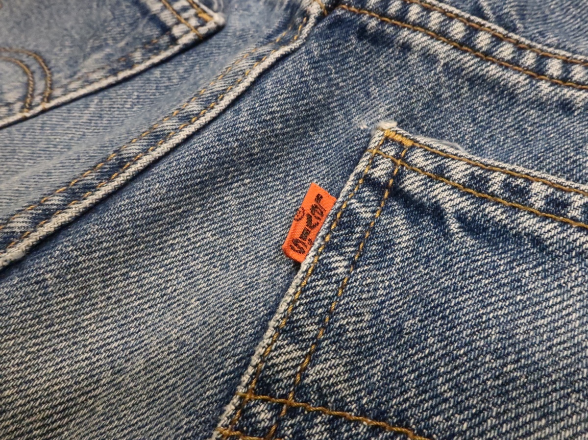 即決★Levi's 610 ボタン裏359 w33 オレンジタブ デニム ジーンズ リーバイス 紙パッチ 90s ヴィンテージ メンズ フィリピン製の画像7