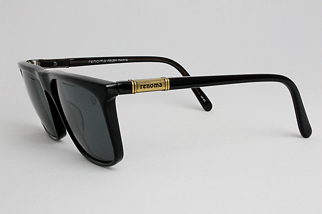 [ rare * unused ] renoma ARUBA paris lunettes man woman common use black cell sunglasses 20-936