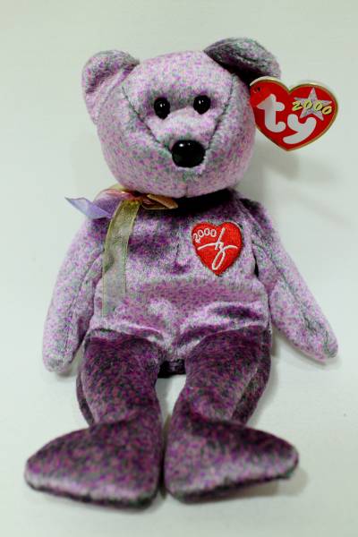 N9* soft toy *ty BEANIE BABIES 2000 Signature Bear*21cm