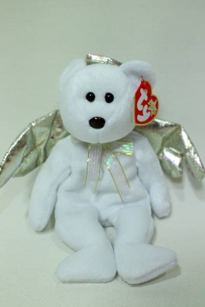 N9★ぬいぐるみ★ty　BEANIE BABIES　くま　Halo 2◆22cm_画像2