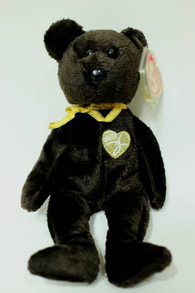 N9* soft toy *ty BEANIE BABIES 2003 Signature Bear*21cm