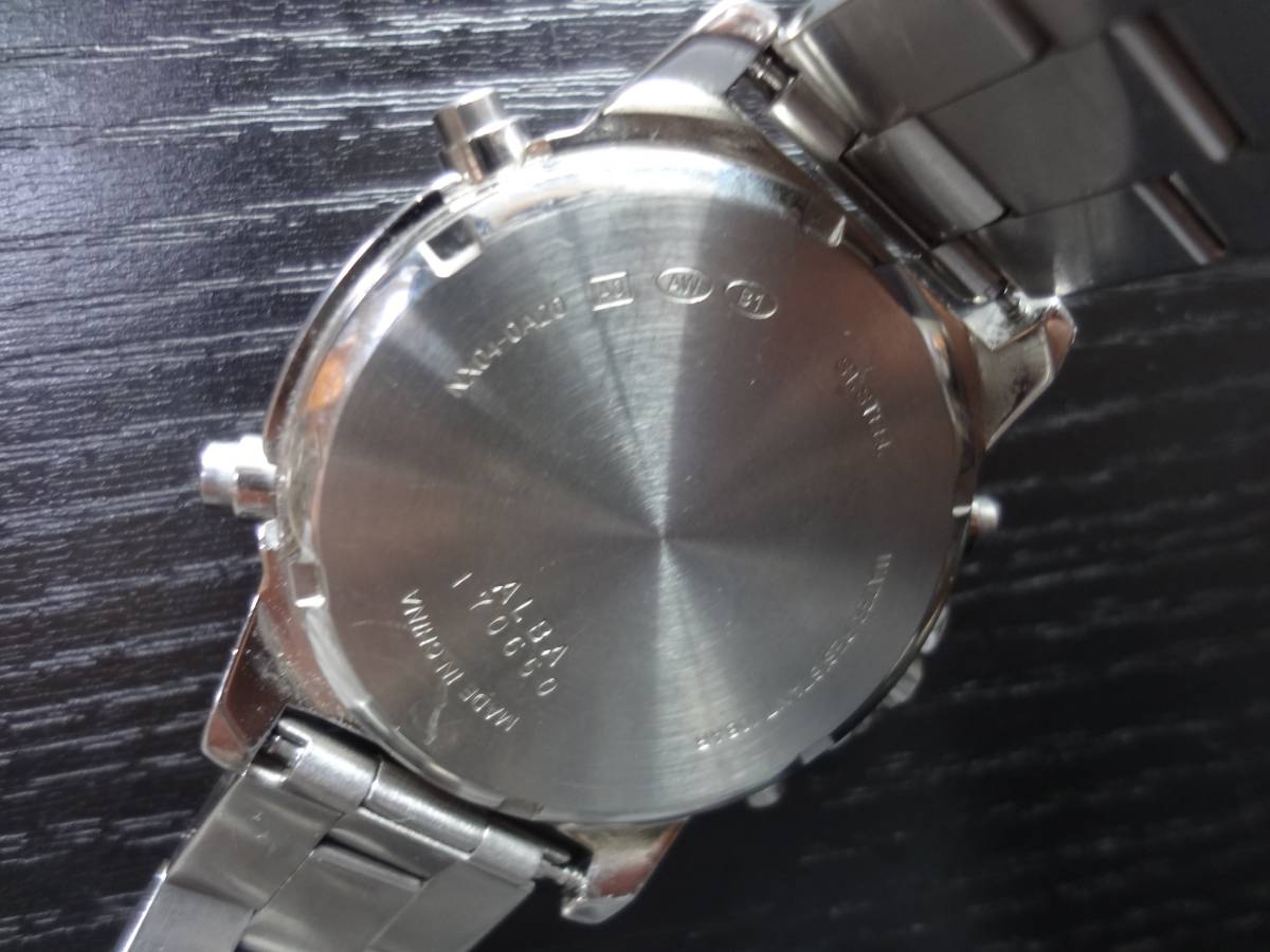 vVSEIKO Zic WORLD TIME Seiko мужской Digi-Ana World Time наручные часы ALBA NX04-0A20 Junk 