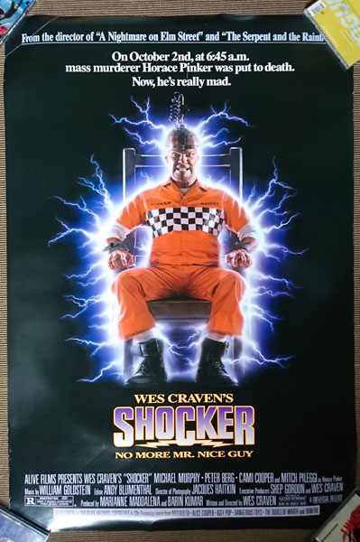  Северная Америка версия 1989 Shocker 1989 шокер постер ткань *k Ray vun постановка 