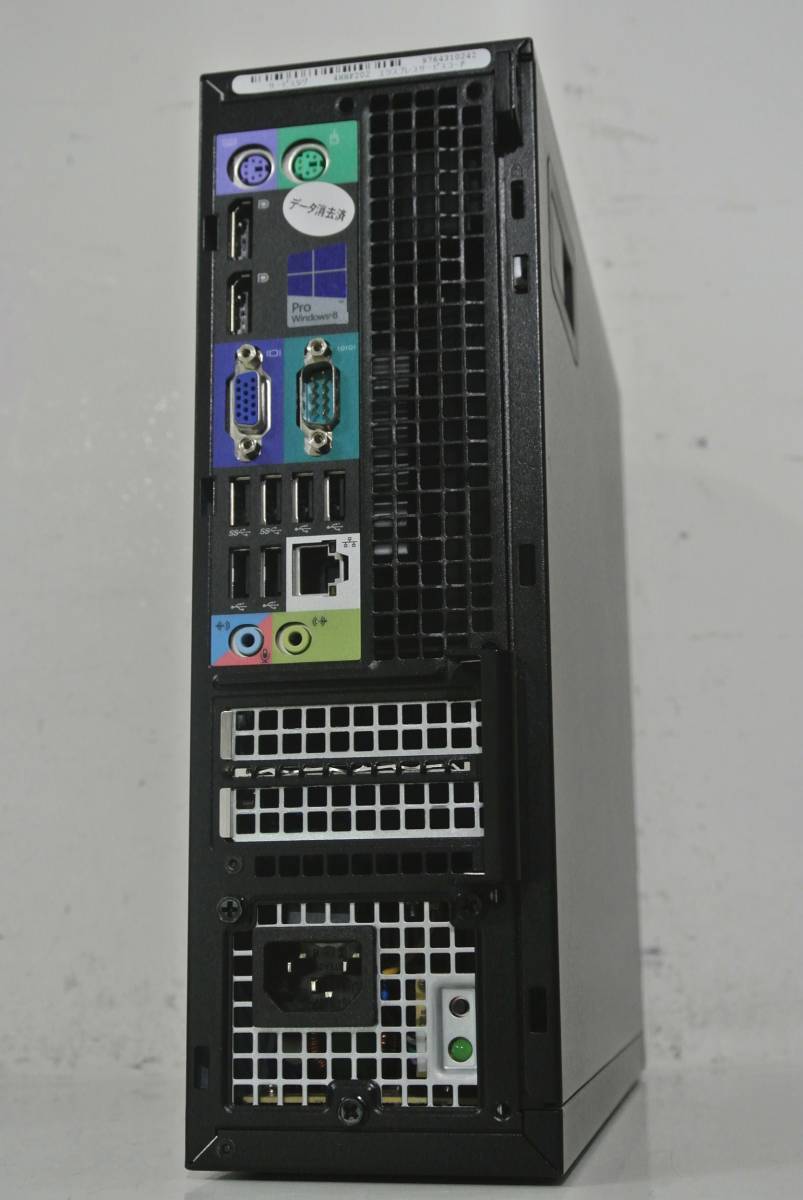 DELL OptiPlex 9020 SFF Core i7 4770(Haswell) 3.40GHz/8GB/500GB/DVD±RW/Win8+Win10/MS-Office/中古美品/激安_画像2