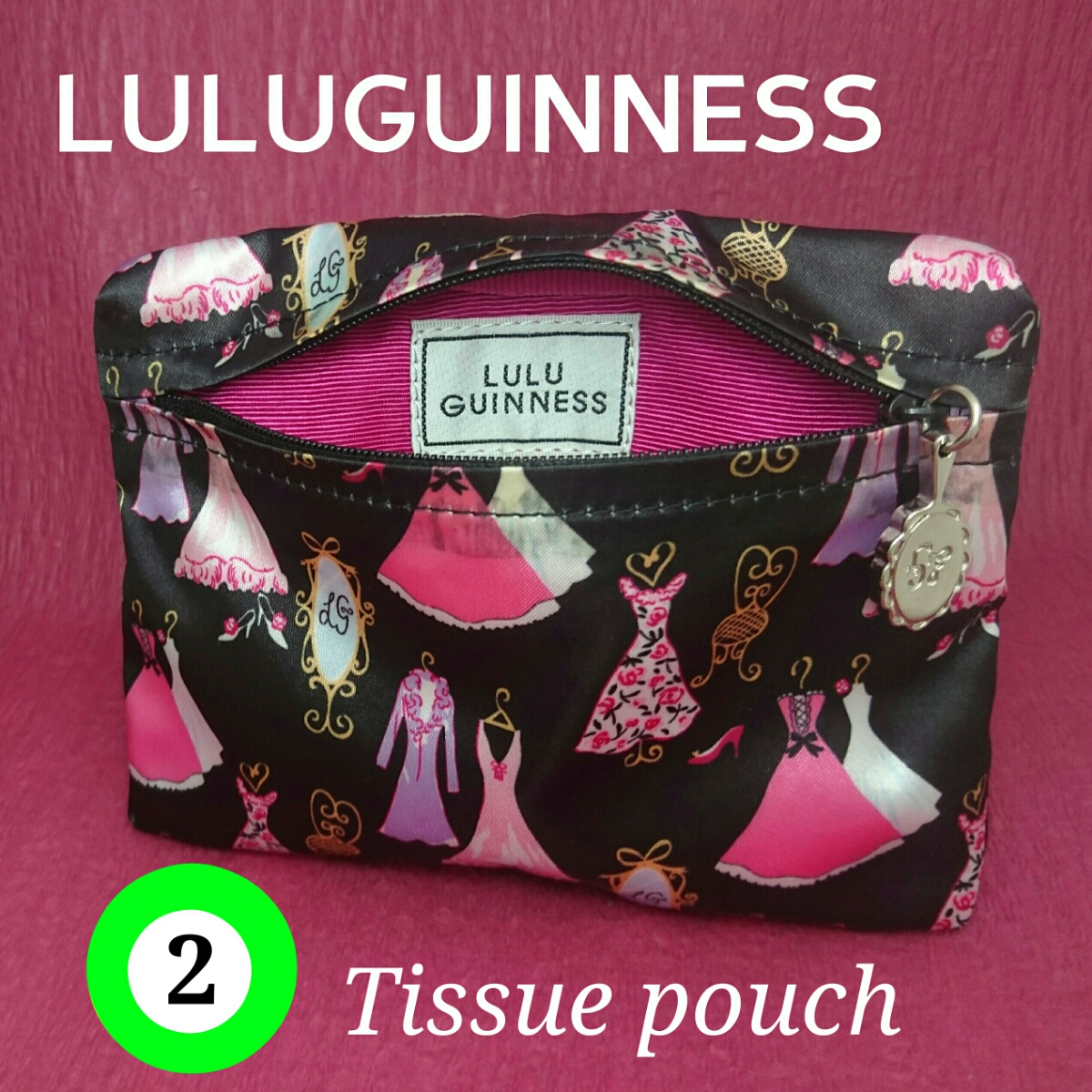 【 Товар новый, неиспользованный 】　LULU　GUINNESS　...　...　 мешочек  　2　T1155 