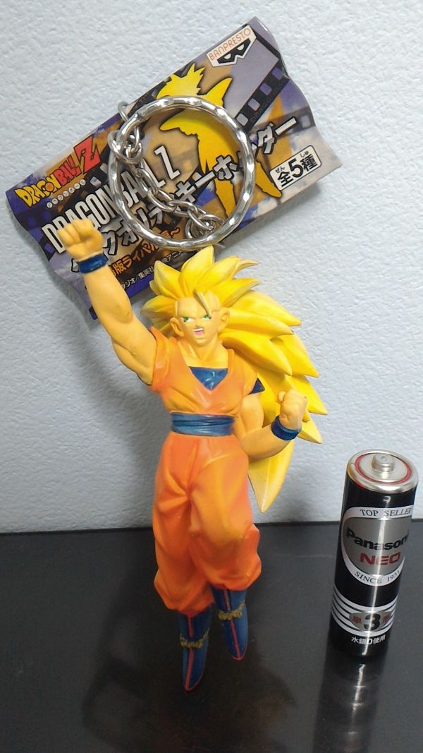 非売品 ドラゴンボール ハイクオリティキーホルダー 劇場版ライバル編 スーパーサイヤ人3 悟空 フィギュア 鳥山明 3OG_画像1