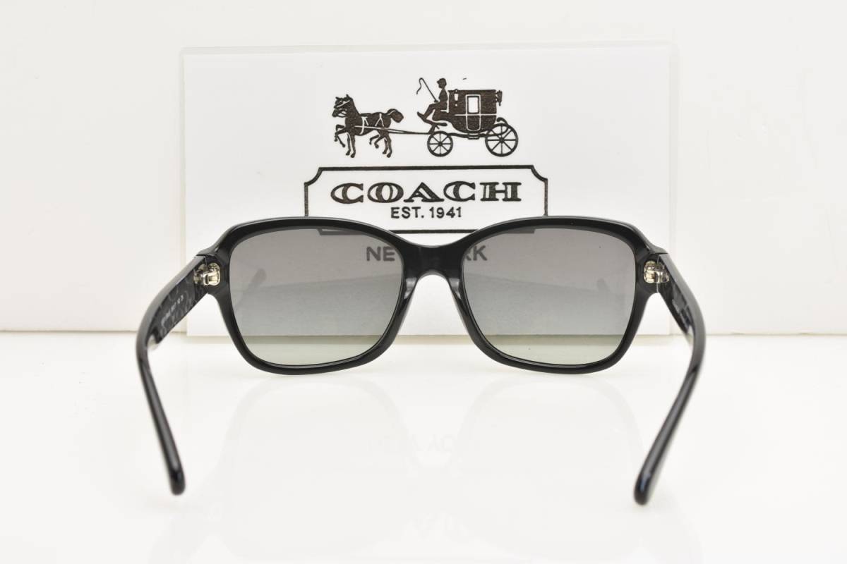 ★新品・正規輸入品！COACH コーチ サングラス HC8232F 551011 ブラック スモークハーフレンズ★_画像5