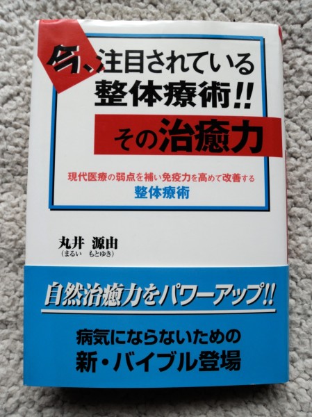 今、注目されている整体療術!!その治癒力 現代医療の弱点を補い免疫力を高めて改善する整体療術 (新風書房) 丸井 源由_画像1