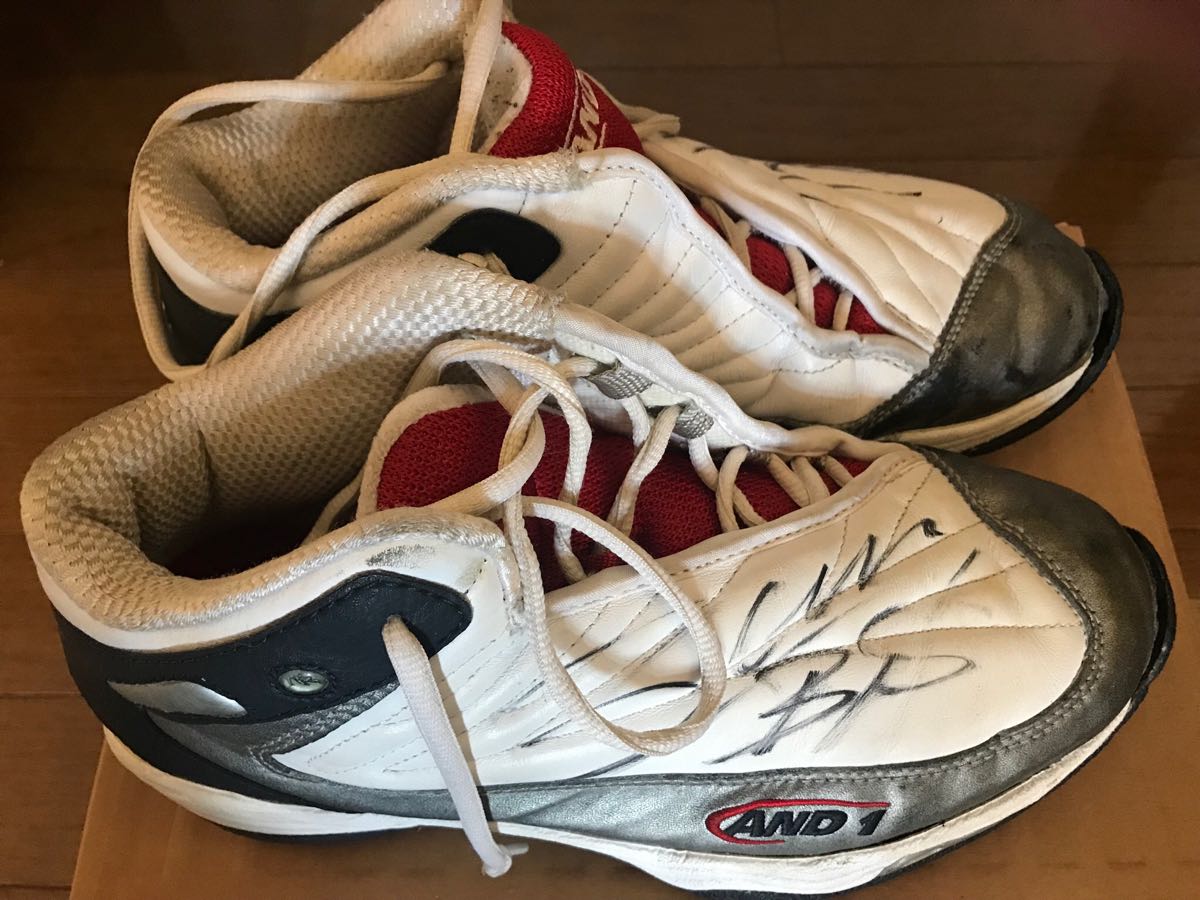 AND 1 with autograph basketball shoes and one 