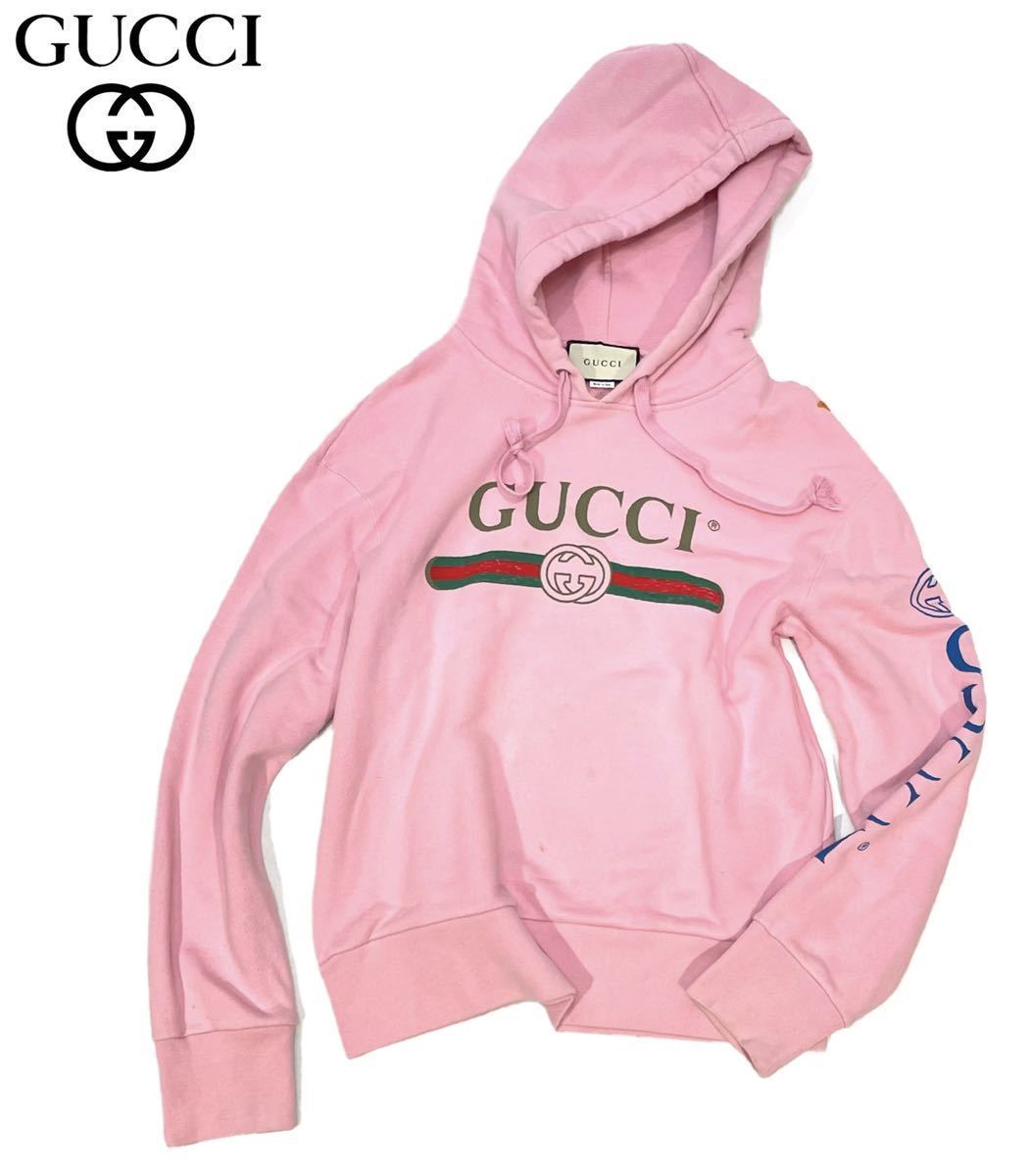 在庫品即発送 GUCCI Lサイズシェリーラインロゴパーカー ドラゴン刺繍