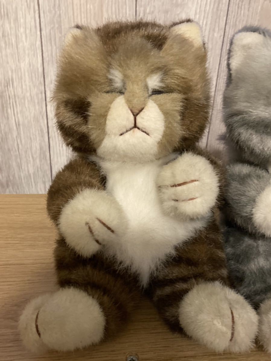 ぬいぐるみ ジョリーマンマ オリエンタルトーイ 眠り猫 茶色 憧れ