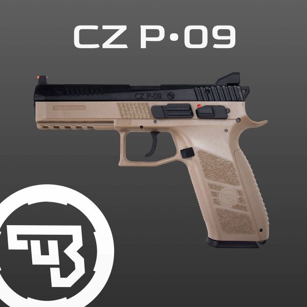 【新品☆即納】Carbon8 (カーボネイト) CO2ブローバックガン CZ P09 *CZ正式ライセンスモデル/タン 【品番：CB07】4571392460865【管A】*_画像1