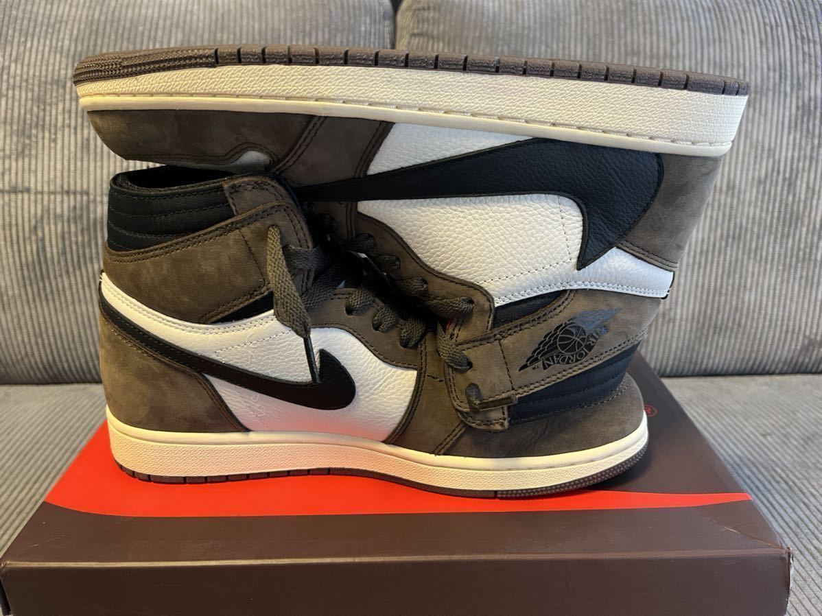 れがありま】 美品 27cm Travis Scott × Nike Air Jordan 1 Retro High